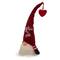14" Lighted Red Striped 'Kiss Me' Valentine's Day Gnome